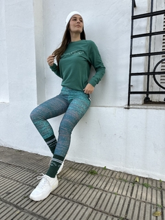 Buzo frisa con lycra verde - Vesti Deportivo