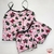 Pijama Infantil Menina em Microfibra Baby Doll De Alcinha Fina Estampado Personagens - comprar online