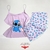 Short Doll Baby Doll Feminino Pijama Adulto em Suede Estampado Conjunto Short e Alcinha na internet