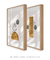 Conjunto 2 Quadros Decorativos Sombra e Ouro