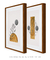 Conjunto 2 Quadros Decorativos Sombra e Ouro - comprar online