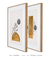 Imagem do Conjunto 2 Quadros Decorativos Sombra e Ouro