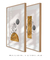 Conjunto 2 Quadros Decorativos Sombra e Ouro