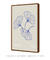 Quadro Decorativo Boho Silhouette Gingko Biloba - comprar online