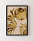 Quadro Decorativo Monstera Dourada em Harmonia