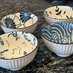 Set x 4 Bowls Porcelana