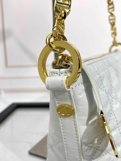 Bolsa Christian Dior em couro metálasse Médio - loja online