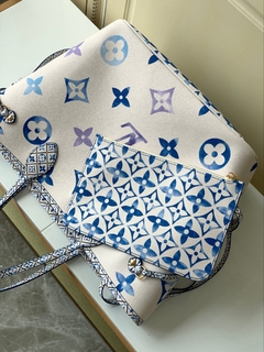 Bolsa Louis Vuitton Neverfull Couro Empreinte Branco com azul na internet