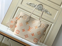 Bolsa Louis Vuitton Neverfull Couro Empreinte Laranja