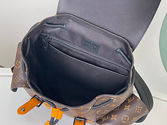 Mochila Louis Vuitton monogram e detalhes em amarelo - comprar online