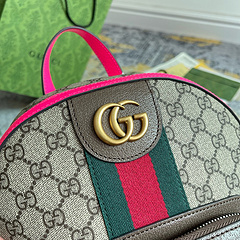 Mochila Gucci detalhes neon