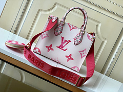 Bolsa Louis Vuitton Rosa alça em tecido trabalhada