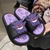 Pokémon Gengar Chinelos anime para homens e mulheres, na moda e legal, antiderrapante, Eva Couple chinelo, periférico, presente na internet