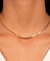 Chocker semijoia fita dourado