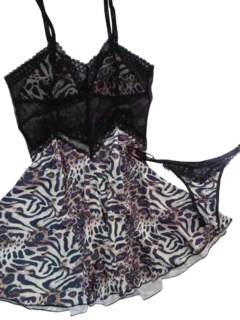 CAMISOLA ESTAMPADA C/ RENDA