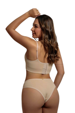 Imagem do SUTIÃ ABRIGO TOP CROPPED SEM BOJO REFORCADO COM BUSTO PRE MOLDADO PLUS SIZE - 12348