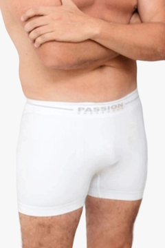 CUECA BOXER SEM COSTURA LISA, TECIDO MICROFIBRA DE POLIAMIDA - 00082