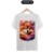 Camiseta masculina lulu da pomerânia - Coleção Aquarela Branca