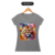 Camiseta feminina Scottish Fold Aquarela cinza