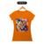 Camiseta feminina Scottish Fold Aquarela laranja