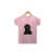 Camiseta Infantil Shih Tzu Gótico Rosa