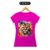 Camiseta feminina Scottish Fold Aquarela rosa pink