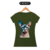 Camiseta feminina Sphynx Aquarela gato egípcio Verde