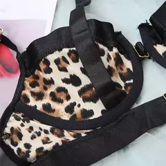 Imagem do Conjunto de Lingerie Animal Print 3 peças independentes