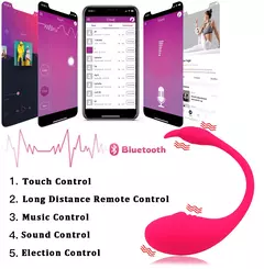 Vibrador Bluetooth para mulheres, aplicativo sem fio - loja online