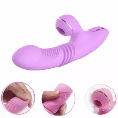 G ponto coelho vibrador com aquecimento thrusting sucção clitoral vibradores vibradores estimulador duplo motor à prova dwaterproof água adultos brinquedos sexuais na internet