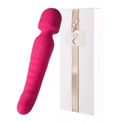 Dual AV Magic Wand Vibrador com Aquecimento para Mulheres