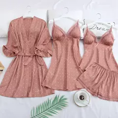 Conjunto dormir sensual 5 CINCO PEÇAS - loja online