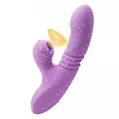 G ponto coelho vibrador com aquecimento thrusting sucção clitoral vibradores vibradores estimulador duplo motor à prova dwaterproof água adultos brinquedos sexuais - comprar online