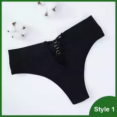 Imagem do Calcinha feminina sexy cueca feminina cinta oca calcinha para feminino tanga mod