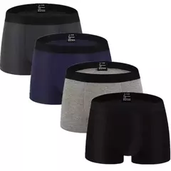 4 pçs/lote cuecas masculinas cuecas boxers homem cuecas casuais masculino calções respiráveis na internet