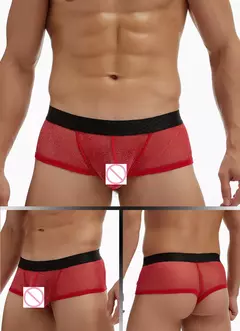 Boxershorts de malha boxershorts boxer boxer boxer boxer masculino dos homens calcinha 3d bolsa shorts sob calças curtas na internet