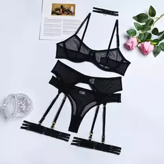 Imagem do 4 peças lingerie sexy