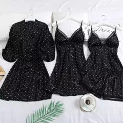 Conjunto dormir sensual 5 CINCO PEÇAS - loja online