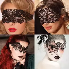 Imagem do Máscaras femininas Sexy de Renda preta