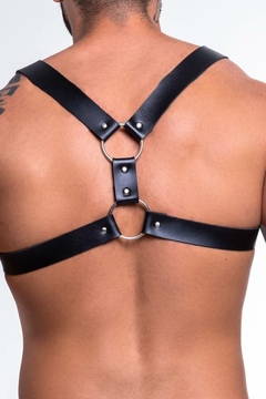 Harness Arreio Masculino em Couro Sintético