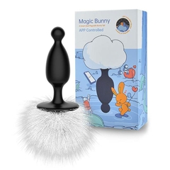 Plug Anal Pompom Magic Bunny - Magic Motion controlado via APP 10 modos de vibra - loja online