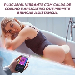 Plug Anal Pompom Magic Bunny - Magic Motion controlado via APP 10 modos de vibra - comprar online