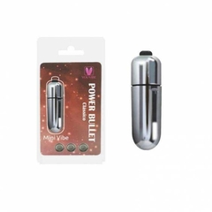 Mini Vibrador 10 vibrações Power Bullet Cápsula - Cromo Metalizado Baterias Cortesia - comprar online