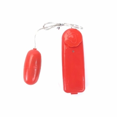 Vibrador Bullet com Fio - Vermelho