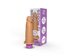 Prótese Realística com Vibrador Recarregável USB - 15,3cm x 4,5cm - comprar online