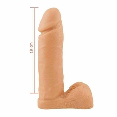 Prótese Realística Sem Vibro Com Escroto 20,5cm x 4,7cm - comprar online