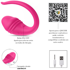 Imagem do Vibrador formato Glande Com APP e 9 Modos de Vibração