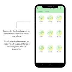 Vibrador formato Glande Com APP e 9 Modos de Vibração - Jouet