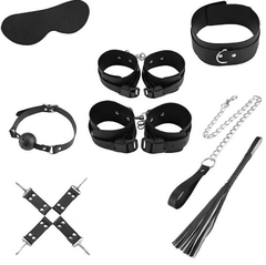 KIT Bondage Sado Fetiche com 7 peças - BDSM Bondage Kits (3R-RYSC004A)