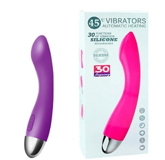 Vibrador Curvado para o Ponto G com 30 Modos de Vibração e Aquecimento Automático Recarregável - comprar online